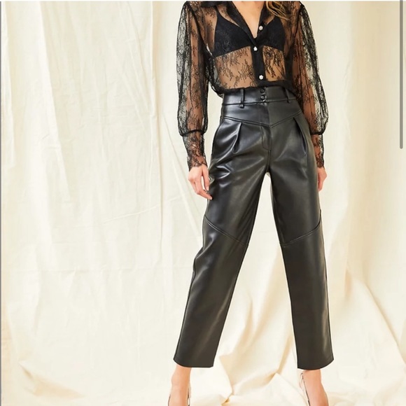 Wilfred Pants - LE FOU WILFRED moonwalk leather pant